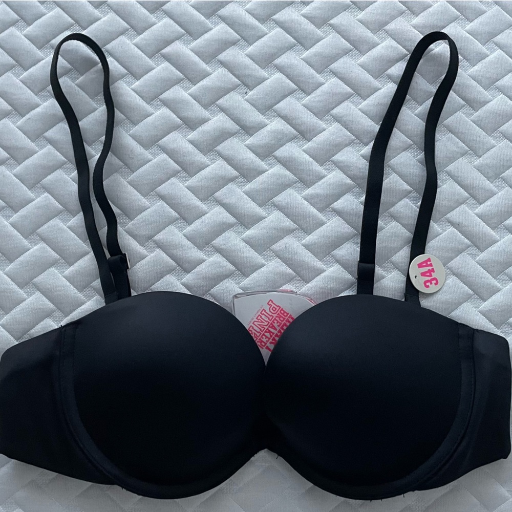 PINK Black Padded Bra 34A